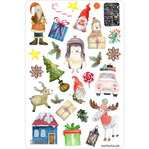 Christmas sticker sheet