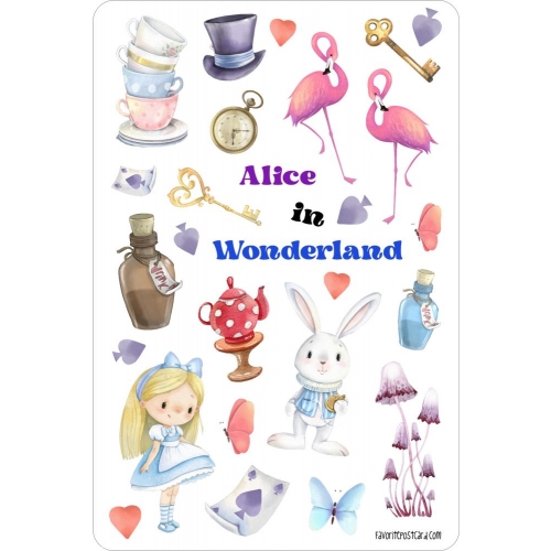Sticker sheet | Alice in Wonderland