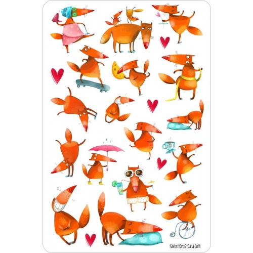 Fox Rules | Sticker sheet