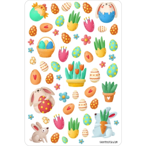 Easter sticker sheet