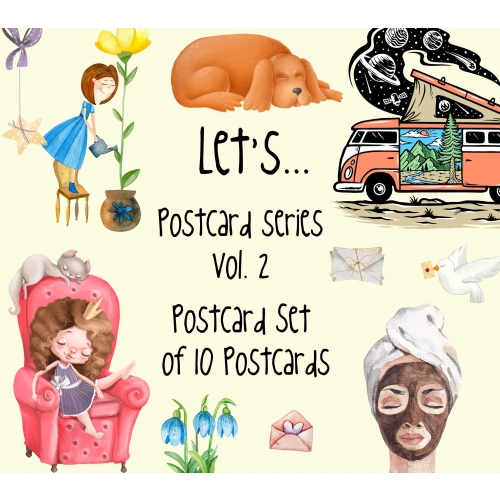 Postcard Set of 10 Postcards: „Let's...“ series, vol 2