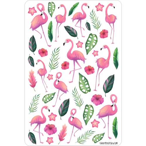 Sticker sheet #071: Flamingos
