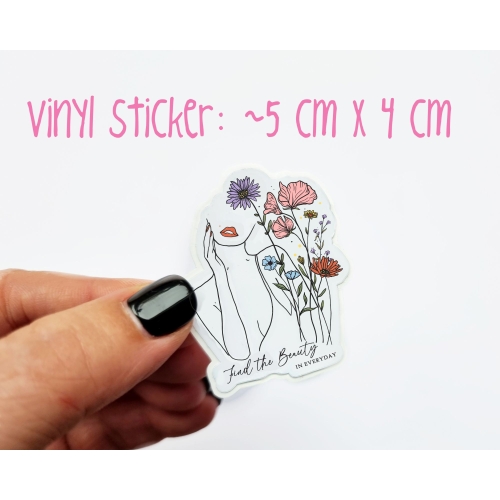 Vinyl sticker #011: Find the beauty in everyday