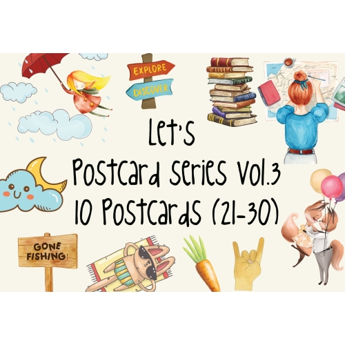 Postcard Set of 10 Postcards: „Let's...“ series, vol 3