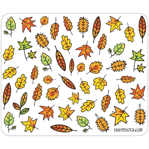 Sticker sheet #079: Autum Leaves, MINI