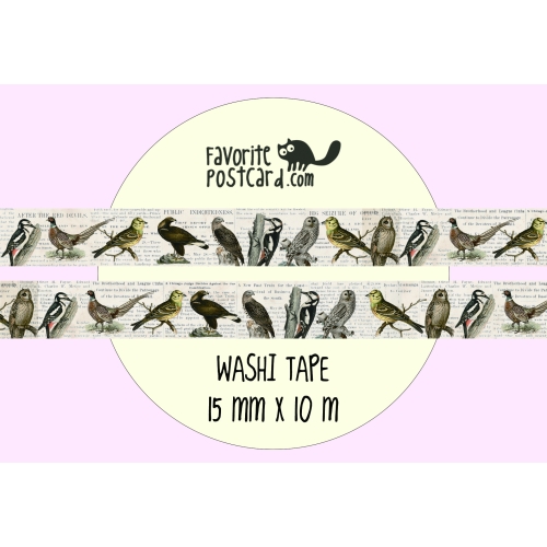 Washi tape #065: Retro birds
