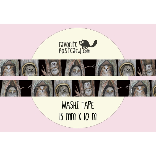 Washi tape #073: Owls