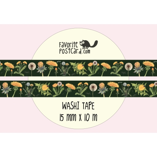 Washi tape #079: Dandelions