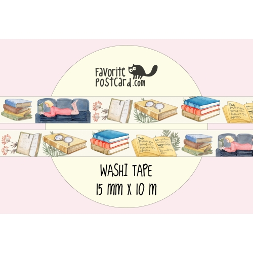 Washi tape #078: Let’s read books!