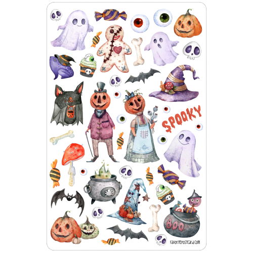 Sticker sheet #109 (MIDI): Spooky