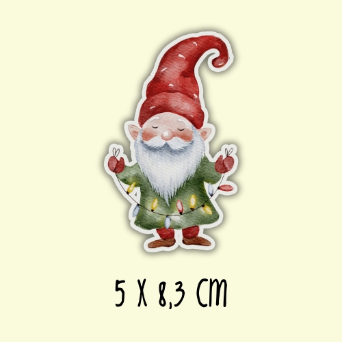 Vinyl sticker #044: Christmas Gnome