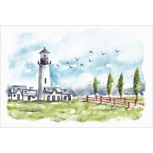 Postcard for postcrossing, lighthouse postcard