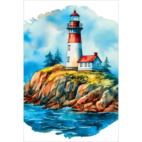 Postcard for postcrossing, lighthouse postcard