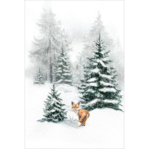 Postcard for postcrossing, fox