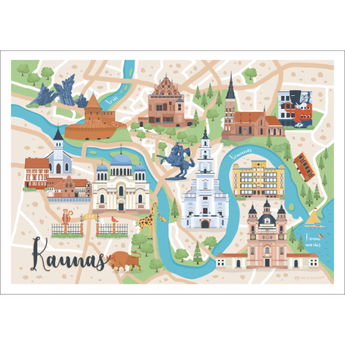 Kaunas | Turistiniai atvirlaiškiai | Lithuanian postcards