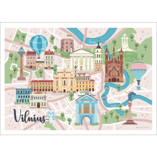 Vilnius | Turistiniai atvirlaiškiai | Lithuanian postcards