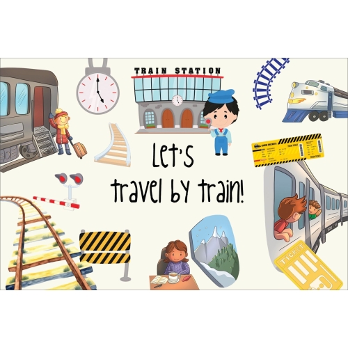 Postcard series | Let's travel by train