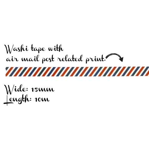 Washi tape #012: air mail postage